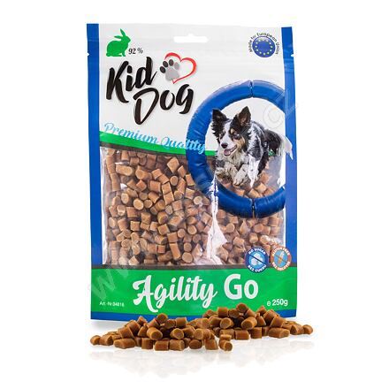 KIDDOG AGILITY GO mini kousky s králíkem 250g