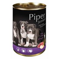 NEW PIPER JUNIOR s telecím a jablky, konzerva pro štěňata 400g