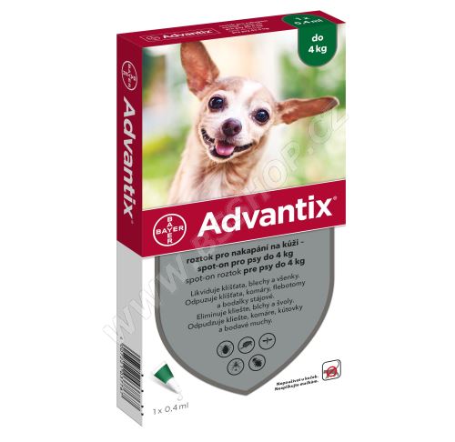 BAYER Advantix Spot-On pro psy do 4kg