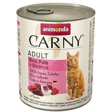ANIMONDA konzerva CARNY Adult hovězí, krůta + ráčci 800g