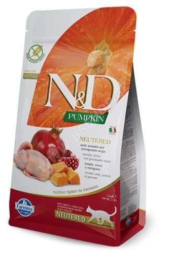 N&D Grain Free Pumpkin CAT NEUTERED Quail & Pomegranate 5kg