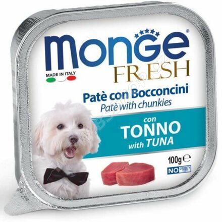 MONGE FRESH - paštika a kousky s tuňákem 100 g pro psy