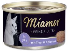 Konzerva MIAMOR Feine Filets tuňák + kalamáry v želé 100g