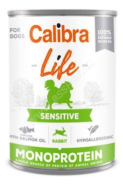 Calibra Dog Life  konzerva Sensitive Rabbit 400g