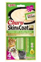 Churu Cat Skin&Coat Chicken with Scallop Recipe 4x14g Churu Cat Skin&Coat Chicken with Scallop Recipe 4x14g