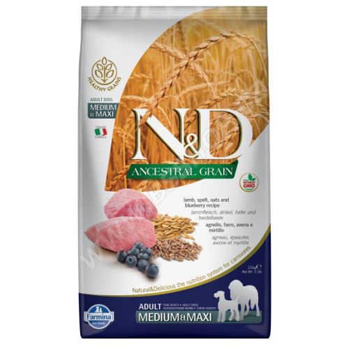 N&D Low Grain DOG Adult Medium/Large Lamb & Blueberry 2,5kg