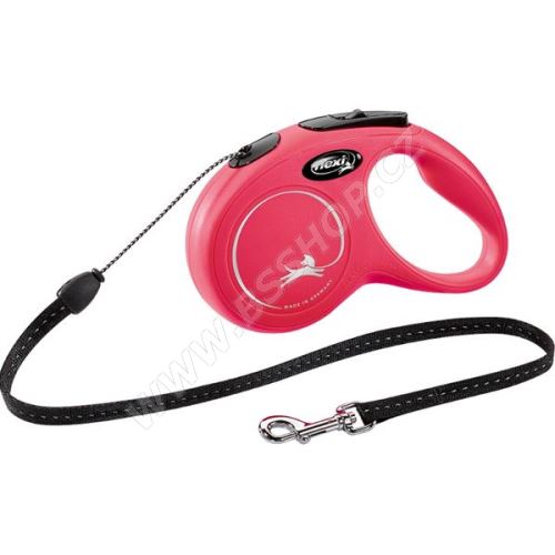 Vodítko FLEXI Classic New lanko červené S 5m