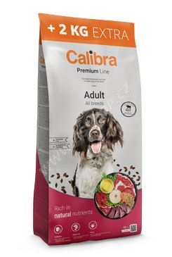 Calibra Dog Premium Line Adult Beef 12+2kg