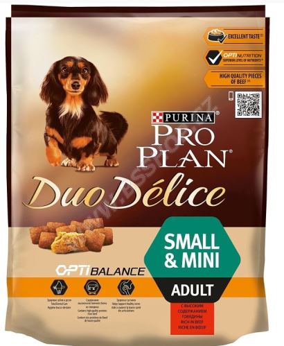 PRO PLAN DOG ADULT SMALL & MINI DUO DÉLICE BEEF