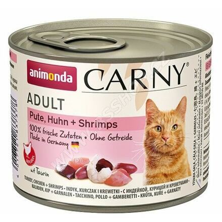 ANIMONDA konzerva CARNY Adult - krůta, kuře+ ráčci 200g