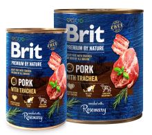 Brit Premium Dog by Nature konzerva Pork &amp; Trachea 800g