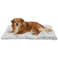 Trixie lehací podložka HARVEY, hebký dlouhý vlas, bílo-černo/šedá (5)
