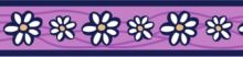 Obojek polostahovací RD - Daisy Chain Purple (1)