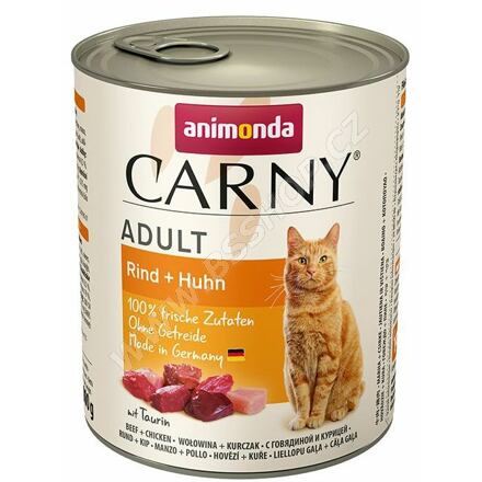 ANIMONDA konzerva CARNY Adult  hovězí, kuřecí 800g
