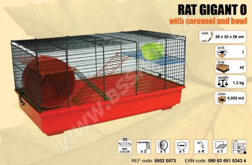 Klec RAT GIGANT 0 58x32x28 cm