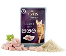 Nuevo kočka sterilized drůbeží s rýží kapsa 85g