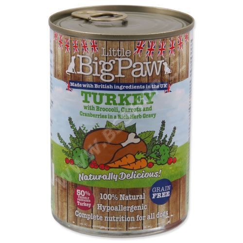Konzerva LITTLE BIGPAW krůta 390g