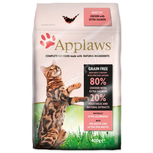 APPLAWS Dry Cat Chicken & Salmon - granule pro kočky s lososem 400g