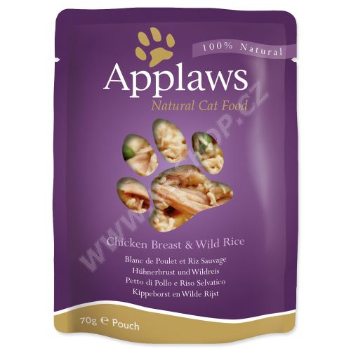 Applaws kapsička Cat kuřecí prsa a divoká rýže 70g