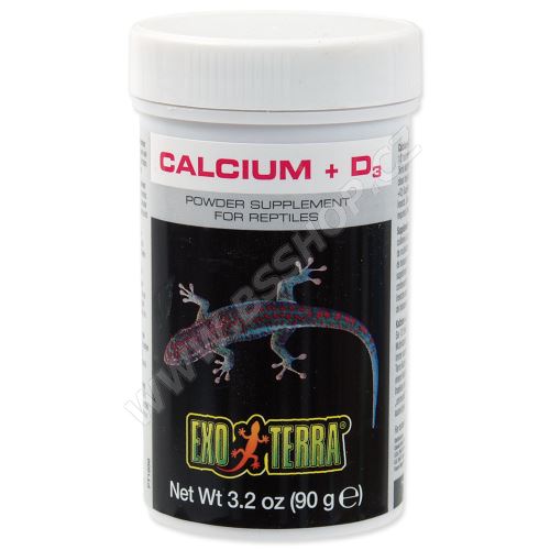 Doplňkové krmivo EXO TERRA kalcium + vitamín D3 90g