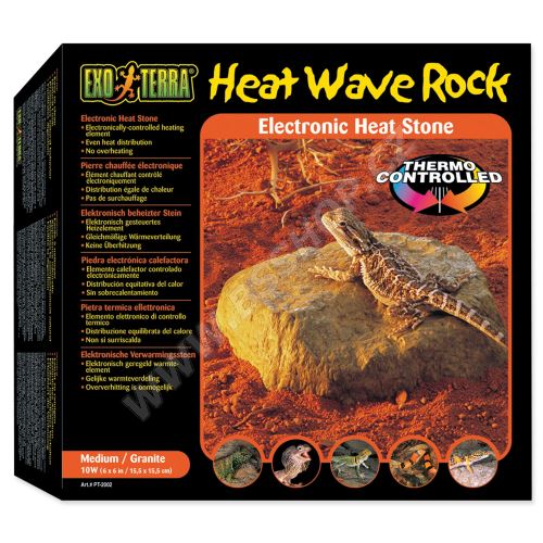 Kámen topný EXO TERRA Heat Wave Rock střední 10W - 15,5 x 15,5 x 5cm