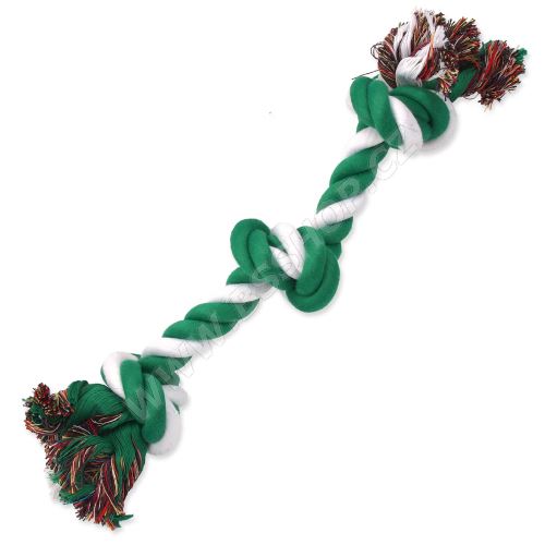 Uzel DOG FANTASY bavlněný zeleno-bílý 3 knoty 40cm (216867980)