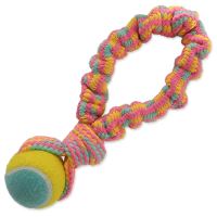 Přetahovadlo DOG FANTASY barevné + tenisák vzor 1 - 28 cm 1ks Přetahovadlo DOG FANTASY barevné + tenisák vzor 1 - 28 cm 1ks