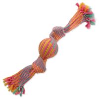 Přetahovadlo DOG FANTASY míč barevné vzor 1, 2 knoty - 33 cm 1ks Přetahovadlo DOG FANTASY míč barevné vzor 1, 2 knoty - 33 cm 1ks