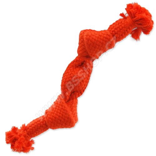 Uzel DOG FANTASY oranžový pískací 2 knoty 22cm
