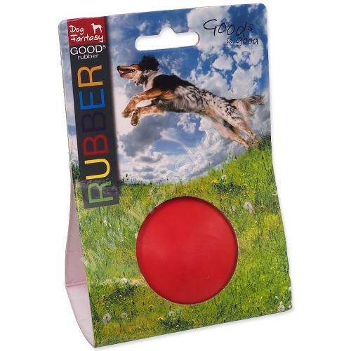 Hračka DOG FANTASY míč gumový házecí červený 6 cm 1ks