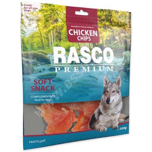 Pochoutka RASCO Premium plátky s kuřecím masem 500g