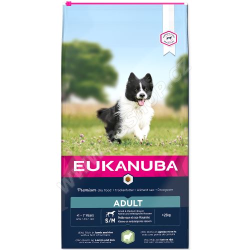 EUKANUBA Adult Small & Medium Lamb & Rice 12kg