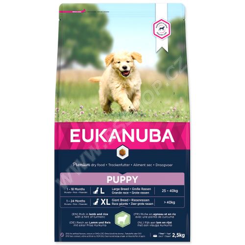 EUKANUBA Puppy & Junior Lamb & Rice 2,5kg