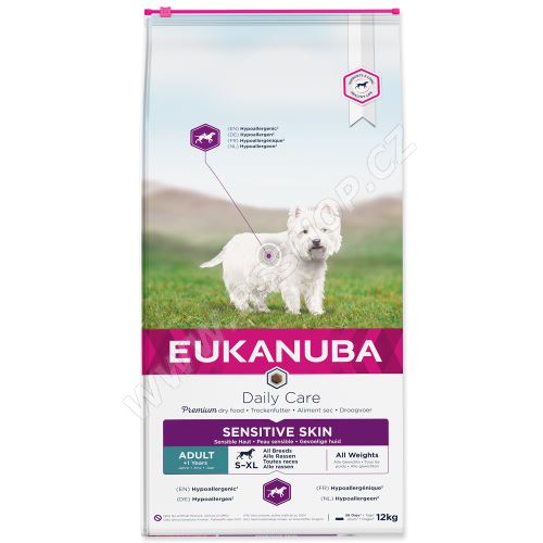 EUKANUBA Daily Care Sensitive Skin 12kg