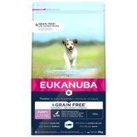 EUKANUBA Puppy &amp; Junior Small &amp; Medium Grain Free Ocean Fish 3kg