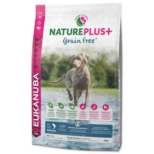 EUKANUBA Nature Plus+ Puppy Grain Free Salmon 10kg