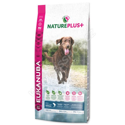 EUKANUBA Nature Plus+ Adult Large Breed Rich in freshly frozen Salmon 14kg