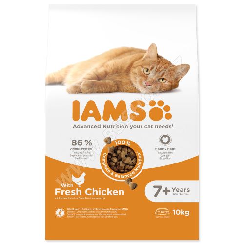 IAMS for Vitality Senior Cat Food with Fresh Chicken 10kg