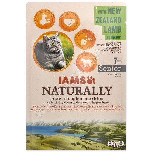 Kapsička IAMS Cat Naturally Senior with New Zealand Lamb in Gravy 85g