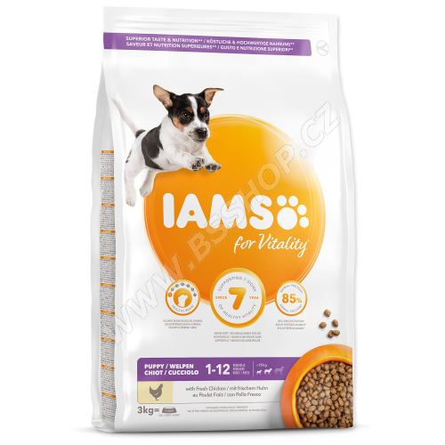 IAMS Dog Puppy Small & Medium Chicken 3kg (216869401)