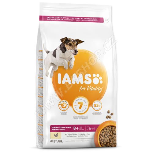 IAMS Dog Senior Small & Medium Chicken 3kg (216869402)
