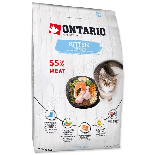 ONTARIO Kitten Salmon 6,5kg (217315491)