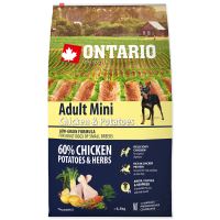 ONTARIO Adult Mini Chicken & Potatoes & Herbs 6,5kg ONTARIO Adult Mini Chicken & Potatoes & Herbs 6,5kg