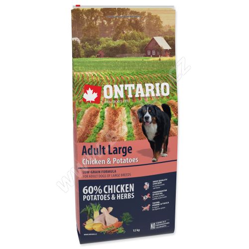 ONTARIO Adult Large Chicken & Potatoes & Herbs 12kg