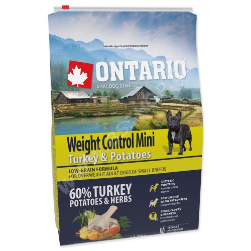 ONTARIO Mini Weight Control Turkey & Potatoes 2,25kg