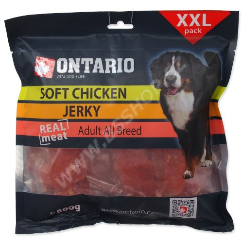 Snack ONTARIO Dog Soft Chicken Jerky 500g