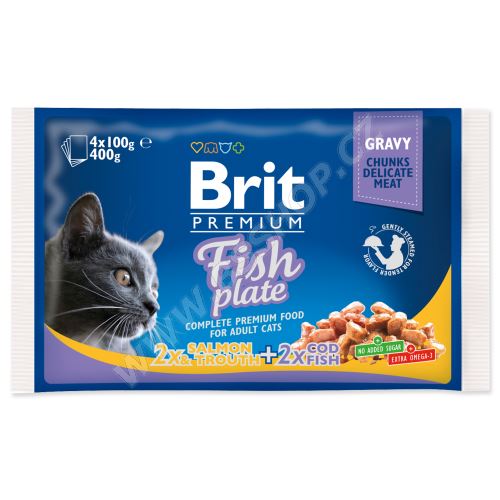 BRIT Premium Cat Fish Plate kapsičky 400g