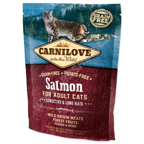 Carnilove Salmon Adult Cats Sensitive and Long Hair 400g
