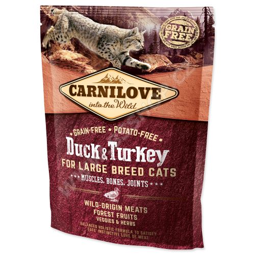 Carnilove Duck and Turkey Large Breed Cats Muscles, Bones, Joints 400g