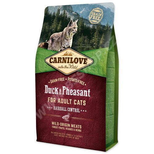 Carnilove Duck and Pheasant adult cats Hairball Control 2kg